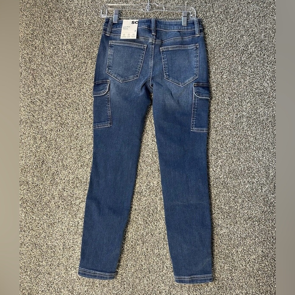 SO Juniors Low Rise Cargo Skinny Jeans SZ 3 NWT - Picture 6 of 10